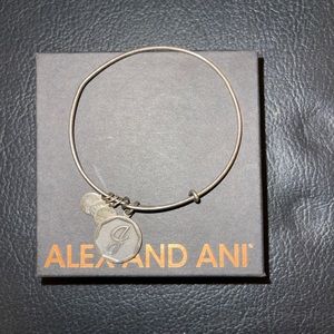 Alex and Ani “J” initial charm bracelet